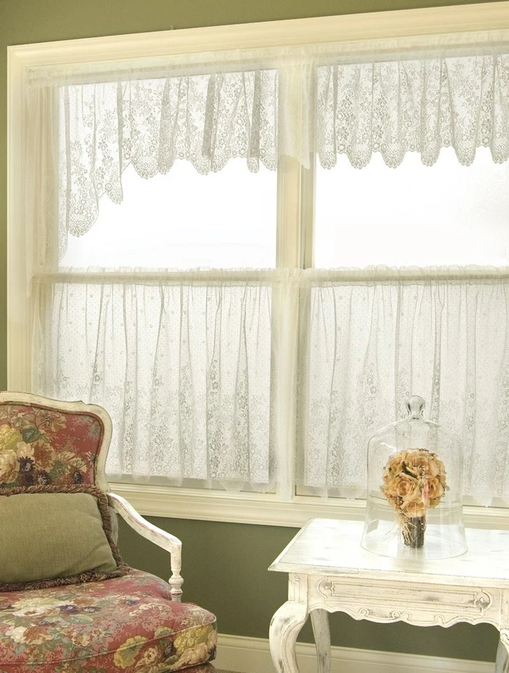 Par de botines de encaje Heritage 68x32 crudo *Paquete abierto* Foto 1 de 2