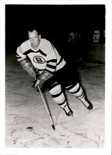 PF28 Original Photo ORVAL TESSIER 1955 & 1960 BOSTON BRUINS NHL HOCKEY CENTER