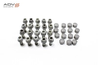 2012 - 2018 AUDI A6 S6 WHEEL RIM LUG NUT BOLTS W/ CAP COVER OEM -SET- - Image 1 of 4