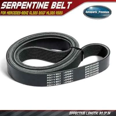 Cinturón serpentino de alta resistencia de 80,17 pulgadas para Mercedes-Benz GL320 2007 Freightliner Foto 1 de 4