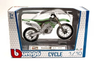 MODELLINO MOTO CROSS STATICO BURAGO KAWASAKI KX 450F 2010 MODELLISMO SCALA 1:18 - Foto 1 di 3