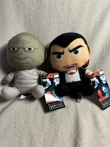 Universal Studios Monster Plüsch Dracula & Mumie großer Kopf Halloween Horror Retro - Bild 1 von 9