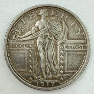 1917 Type 1 Standing Liberty Silver Quarter - Picture 1 of 2