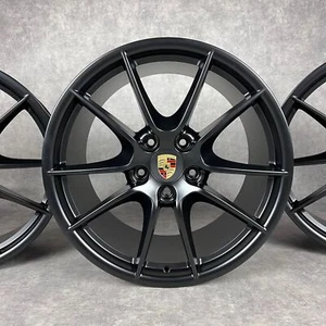 Llantas originales Porsche 991.1 20" Carrera SIII negras S C2 2S ET70 como nuevas - Imagen 1 de 6