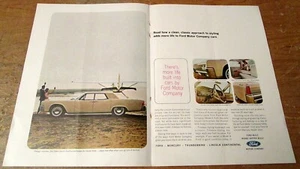 1964 Lincoln Continental "More Life" Original Color Centerfold Ad - Bild 1 von 1