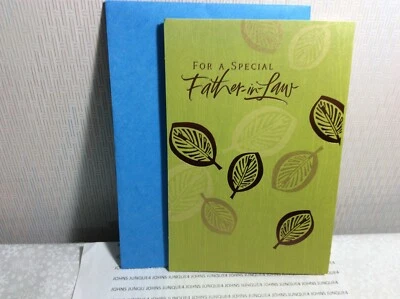 TARJETA DE FELICITACIÓN DEL DÍA DEL PADRE DEL SUEGRO HALLMARK NUEVA CON SOBRE "AMADO..." Foto 1 de 2