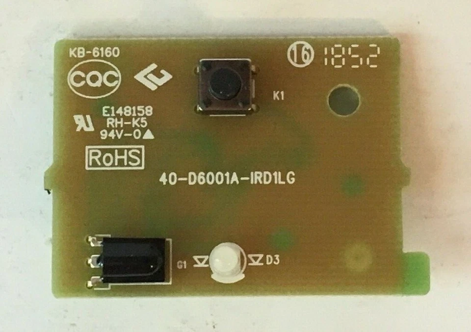 TCL 55s421 IR Sensor Power Button Board 40-d6001a-ird1lg