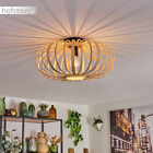 Decken Leuchte Boho Style Flur Wohn Schlaf Zimmer Lampe Lichteffekt Holz Vintage