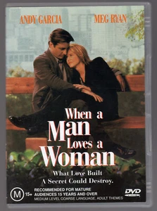 When a Man Loves a Woman (1994) DVD reg.4 Meg Ryan Andy Garcia Classic Romance - Picture 1 of 5
