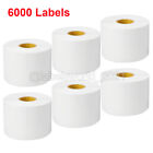 6000 2.25" X 1.25" Direct Thermal Barcode Labels For Zebra Lp2824 2844 (6 Rolls)