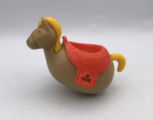 Caballo Hasbro Weeble Wobble Western Ranch vintage con repuesto de silla de montar - Imagen 1 de 4