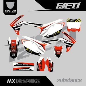 Kit Grafica Media Gamma Per Adattarsi Honda CRF 250 CRF250 2013 2014 2015 2016 - Foto 1 di 4