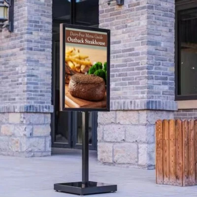 4UMEDIA&DISPLAYS Floor Stand Sign Holder Poster Sign Floor Sidewalk Stand 20" x 28" Double-Sided