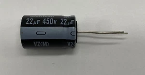 Nichicon UVZ2W220MHD electrolytic capacitor radial lead 22uf/450V - Picture 1 of 2