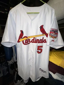 Majestic Albert Pujols Cardinals Jersey Bush Stadium Final Season 1966-2005 Sz52 - Picture 1 of 9
