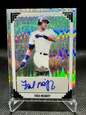 Fred McGriff Auto /8 2024 Листовой Металл Серебро Pulsar HOF Atlanta Braves - Изображение 1 из 2