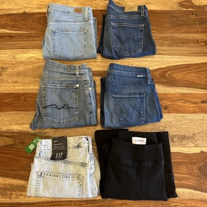 6 Stück Jeans Damen 27, 28, 29 - Paige, Edwin, Seven, Mother, Frame, Gap Denim - Bild 1 von 20