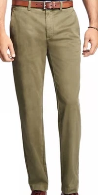 Pantalones chinos Brooks Brothers rojo polar para hombre color verde oliva caqui 35x30 nuevos sin etiquetas Foto 1 de 4