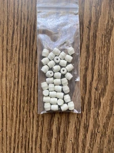 Pinball Rubber Post Caps- White Bally, Gottlieb,Williams bag of 35 ( NEW ) - Picture 1 of 1