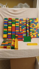 Vintage  Lego Duplo Bricks 569 Pieces, Size Details In Description Read