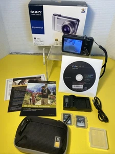 Sony Cyber-Shot DSC-H55 14.1MP kompakte schwarze Digitalkamera funktioniert - Bild 1 von 5