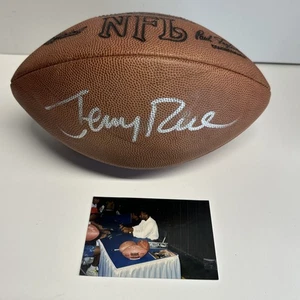 Jerry Rice signiert Football - San Francisco 49ers - signiert 21. oder 22. Mai 1993 - Bild 1 von 10