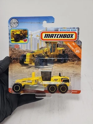 Matchbox Working Rigs MBX Road Grader Yellow 10/16 Diecast New - Image 1 of 4