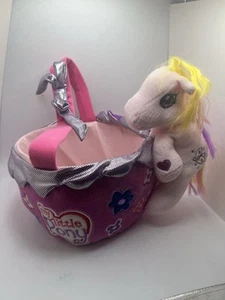 My Little Pony MLP Plush Fluttershy Easter Basket NWT Hasbro 2006 - Picture 1 of 5