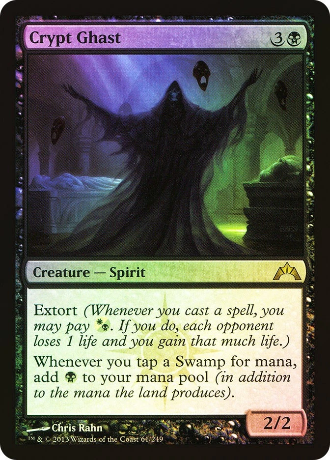 MTG FOIL Crypt Ghast  - Gatecrash #061 - Image 1 of 1