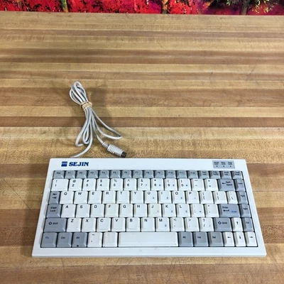 Sejin Electron SPR-8630 Mini Computer Keyboard PS/2 White 11.5" - Image 1 of 4