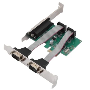 ﹣PCI-E To 2 Serial Card 1 Parallel Port Card Desktop PCI Expansion Card LPT Port - Picture 1 of 7