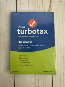 Intuit TurboTax Business Federal Tax Software For 2018 - Partnerships LLCs Corpo - Picture 1 of 2