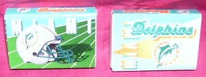 MIAMI DOLPHINS--2 BOXES OF MATCHES--NFL STRIPES--NEW--L@@K - Picture 1 of 1