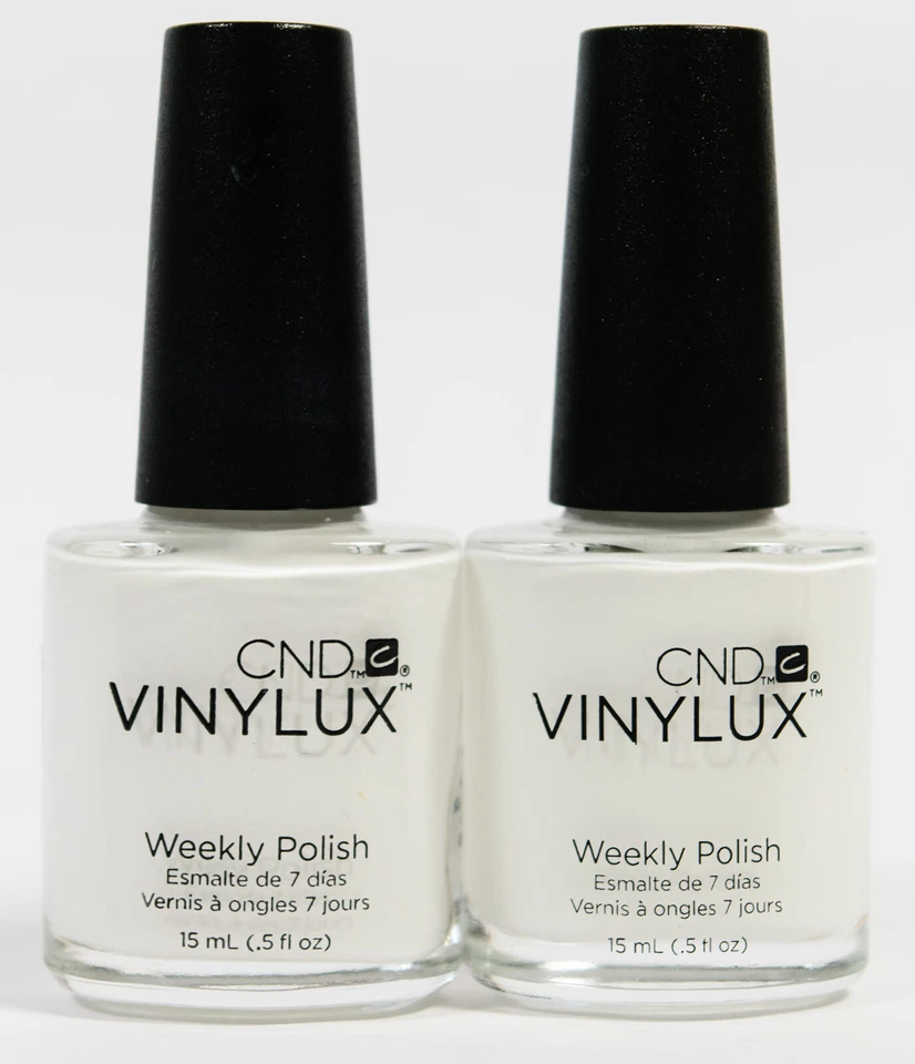 2 CND Vinylux Nail Polish Prismatic Collection #318 White Wedding 0.5 Oz