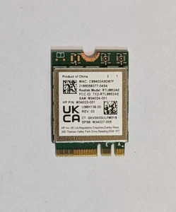 SCHEDA RETE HP REALTEK RTL8852AE WIFI 6 M.2 BLUETOOTH 802.11ax AX 200 NGW 210 - Foto 1 di 2
