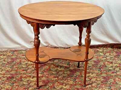 Novela de arte de mesa de centro ovalada del siglo XIX Cherry Foto 1 de 4