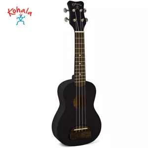 Kohala KT-SBK Tiki Series Beginner Soprano Ukulele Black Satin Finish - Picture 1 of 1
