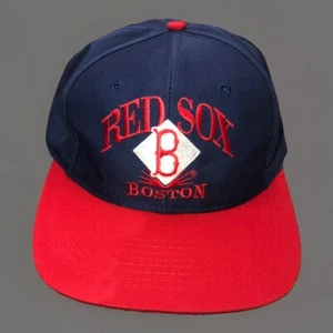 BOSTON RED SOX Vintage Snapback Eds West Signature Cap Hat Logo 90s - Picture 1 of 8