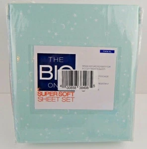 The Big One Twin XL Super Soft Sheet Set Blue Star Moon - Picture 1 of 7
