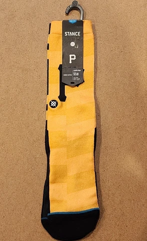 Stance Men's Pittsburgh Pirates Alternate Jersey Socks Black & Yellow Brand NEW Cover