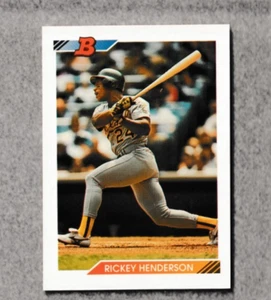 1982 Bowman #166 RICKEY HENDERSON Oakland A's NY Yankees senza prezzo di riserva come nuovo - Foto 1 di 2