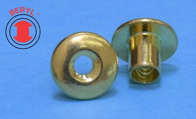 TOP QUALITY RTN-632-230BR, Brass Binding Open End Rivet Post Nut #6-32 X 0.230 - 25pcs