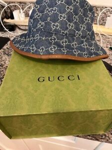 Gucci Bucket Hat GG Denim Medium Blue SPB-JH307666 (307666)