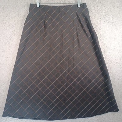 Falda multicolor Dressbarn para mujer talla grande 16W cremallera geométrica cómoda Foto 1 de 4