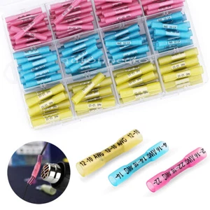 200/100 Heat Shrink But Connectors Waterproof Electrical Wire Marine Butt Splice - Picture 1 of 14