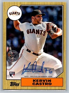 2022 Topps #87BA-KC Kervin Castro 35th Anniversary Autographs - Picture 1 of 2