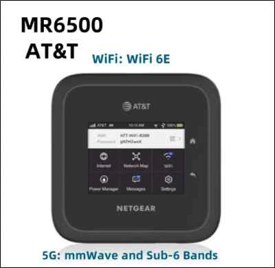 Nighthawk Netgear M6 Pro MR6500 5G WiFi 6E Mobile Hotspot LTE CAT20 Router - Image 1 of 4