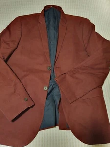 H&M Mens Linen Blend Sports Jacket Tailored Fit Blazer EU Sz 50 Exc Condition - Picture 1 of 7