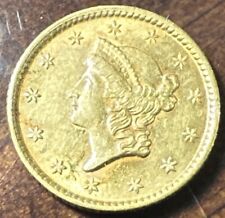 1853 United States $1 Liberty Head Gold