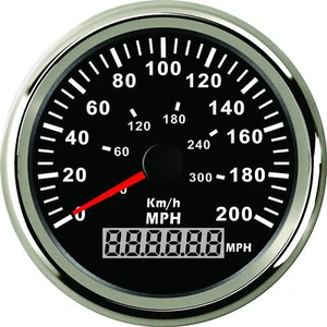 85mm GPS Black Speedometer 200MPH 300KM/H for Car Truck Motorcycle UTV USA STOCK - Picture 1 of 7